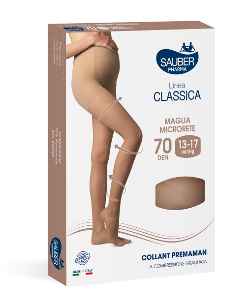 SAUBER COLLANT PREMAMAN 140 DENARI MAGLIA MICRORETE NEUTRO BEIGE 3 LINEA CLASSICA - Farmaciapacini.it