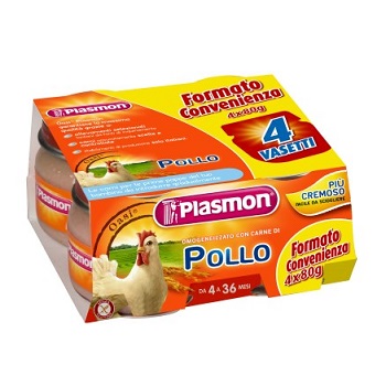 PLASMON OMOGENEIZZATO POLLO CON GIFT 4 X 80 G - Farmaciapacini.it