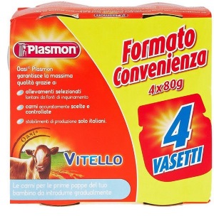 PLASMON OMOGENEIZZATO VITELLO 4 X 80 G - Farmaciapacini.it