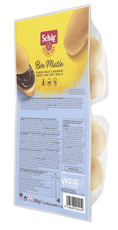 SCHAR BON MATIN PANINI DOLCI E MORBIDI SENZA LATTOSIO 2 PEZZI DA 100 G - Farmaciapacini.it