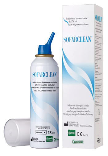 SOLUZIONE FISIOLOGICA SOFARCLEAN 150ML IN BOMBOLETTA PRESSURIZZATA - Farmaciapacini.it