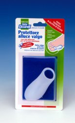 PROTETTORE ALLUCE VALGO REALIZZATO IN GEL DI SILICONE BIANCOSEMITRASPARENTE SAGOMATO PER AVVOLGERE LA PARTE DOLENTE E SENSIBILE DELL'ALLUCE IGIENEPIEDE 1 PEZZO - Farmaciapacini.it
