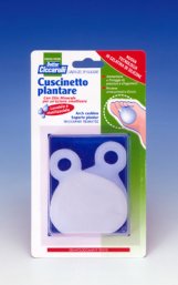 CUSCINETTO PLANTARE REALIZZATO IN GEL DI SILICONE BIANCO SEMITRASPARENTE SAGOMATO PER AMMORTIZZARE E PROTEGGERE PRESSIONE E SFREGAMENTI SOTTO LA PIANTA DEI PIEDI 2 PEZZI - Farmaciapacini.it