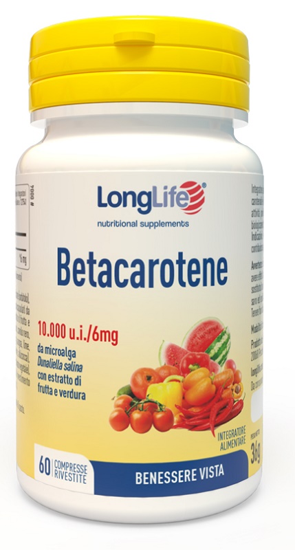LONGLIFE BETACAROTENE 60 COMPRESSE - Farmaciapacini.it