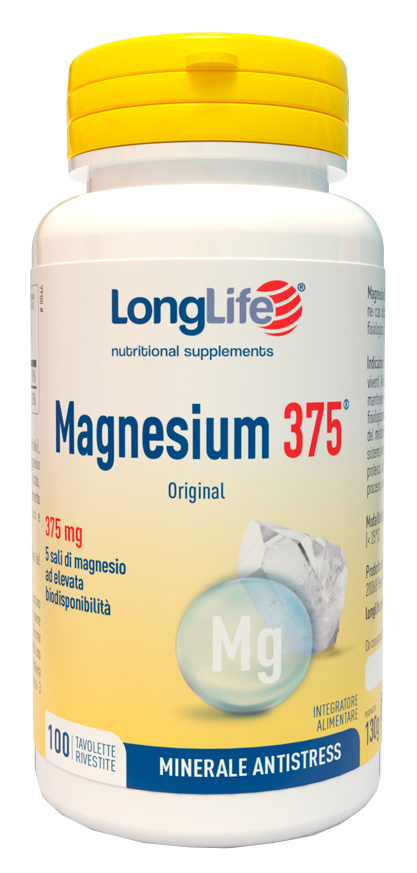 LONGLIFE MAGNESIUM 375 ORIGINAL 375 MG 100 TAVOLETTE - Farmaciapacini.it