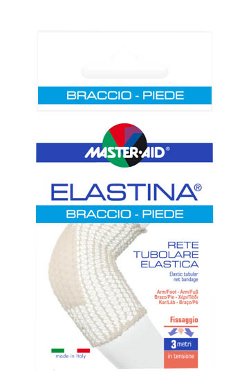 RETE TUBOLARE ELASTICA IPOALLERGENICA MASTER-AID ELASTINA BRACCIO/PIEDE 3 MT IN TENSIONE CALIBRO 4 CM - Farmaciapacini.it