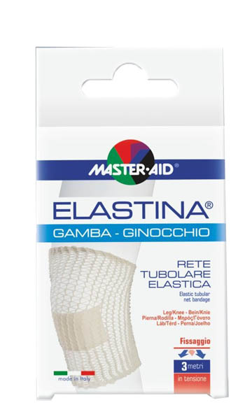 RETE TUBOLARE ELASTICA IPOALLERGENICA MASTER-AID ELASTINA GAMBA/GINOCCHIO 3 MT IN TENSIONE CALIBRO 5 CM - Farmaciapacini.it