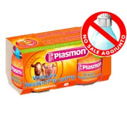 PLASMON OMOGENEIZZATO VITELLO PROSCIUTTO COTTO 80 G X 2 PEZZI - Farmaciapacini.it