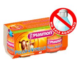 PLASMON OMOGENEIZZATO VITELLO POLLO 80 G X 2 PEZZI - Farmaciapacini.it