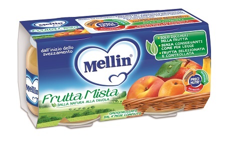 MELLIN OMOGENEIZZATO FRUTTA MISTA 100 G 2 PEZZI - Farmaciapacini.it