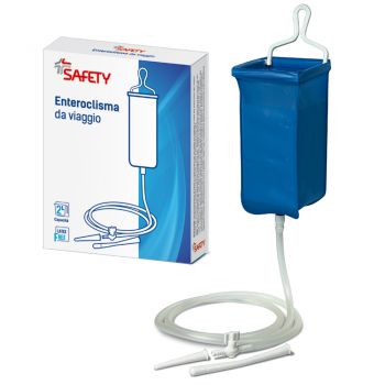 ENTEROCLISMA DA VIAGGIO KLISTER IN GOMMA CON CANNULA ANALE EVAGINALE 2 LITRI - Farmaciapacini.it