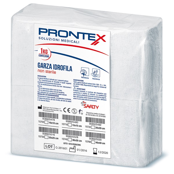 PRONTEX GARZA 25X25CM 1KG - Farmaciapacini.it