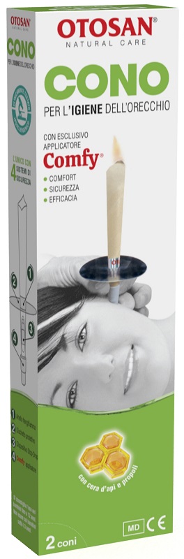 OTOSAN CONO PER L'IGIENE DELLE ORECCHIE OTOSAN+PROPOLI 2 PEZZI - Farmaciapacini.it
