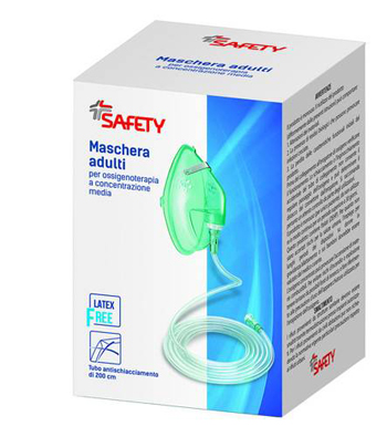 MASCHERA PER OSSIGENOTERAPIA CON TUBO 200CM - Farmaciapacini.it