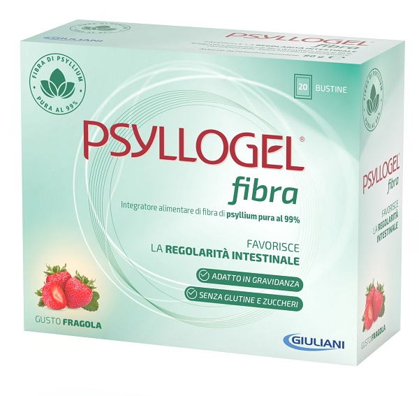 PSYLLOGEL FIBRA FRAGOLA 20 BUSTINE - Farmaciapacini.it