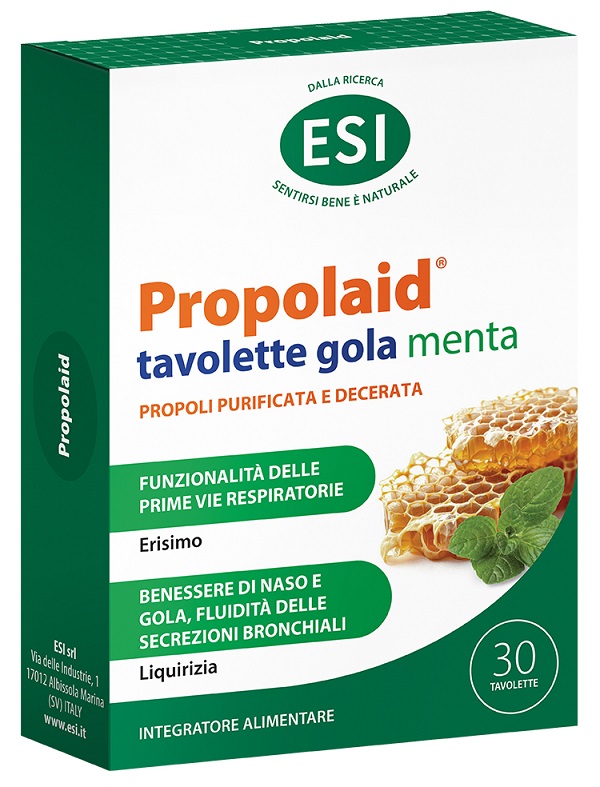 ESI PROPOLAID TAVOLETTE GOLA MENTA 30 TAVOLETTE - Farmaciapacini.it