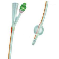 CATETERE FOLEY IN SILICONE TRASPARENTE A 2 VIE CON PALLONCINO 5-10ML DIAMETRO CH16 5,33MM LUNGHEZZA 40CM - Farmaciapacini.it