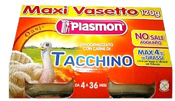 PLASMON OMOGENEIZZATO TACCHINO 120 G X 2 PEZZI - Farmaciapacini.it