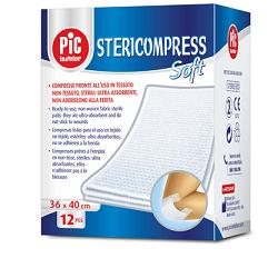 GARZA STERICOMPRESS SOFT XL TNT 36X40CM 12 PEZZI - Farmaciapacini.it