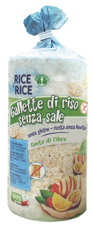 RICE&RICE GALLETTE DI RISO SENZA SALE E SENZA LIEVITO 100 G - Farmaciapacini.it