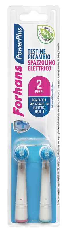 FORHANS POWER PLUS TESTINA 2 PEZZI RICAMBIO - Farmaciapacini.it
