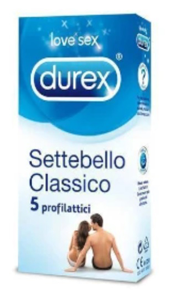PROFILATTICO DUREX SETTEBELLO CLASSICO 5 PEZZI - Farmaciapacini.it