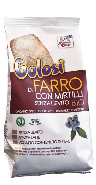 FSC I GOLOSI BISCOTTI DI FARRO E MIRTILLI BIO SENZA LIEVITO VEGAN SENZA LATTE 250 G - Farmaciapacini.it