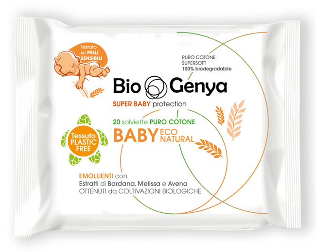 BIOGENYA ECO NATURAL SALVIETTINA BABY COTONE 20 PEZZI - Farmaciapacini.it