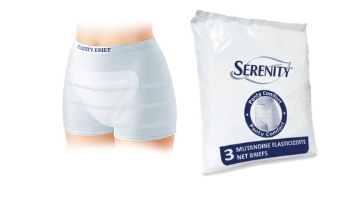 MUTANDINA A RETE PER INCONTINENZA SERENITY PANTY COMFORT S 3 PEZZI - Farmaciapacini.it