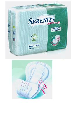 PANNOLONE PER INCONTINENZA SAGOMATO SERENITY SOFTDRY+ ALOE SUPER 30 PEZZI - Farmaciapacini.it
