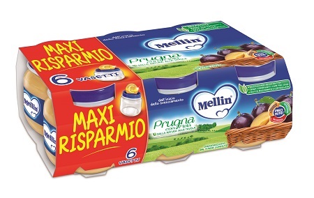 MELLIN OMOGENEIZZATO PRUGNA MELA 100 G 6 PEZZI - Farmaciapacini.it