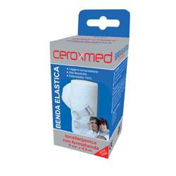 BENDA ELASTICA CEROXMED 8X450 CM CON GANCIO 1 PEZZO - Farmaciapacini.it