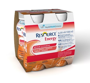 RESOURCE ENERGY ALBICOCCA 4 BOTTIGLIE 200 ML - Farmaciapacini.it