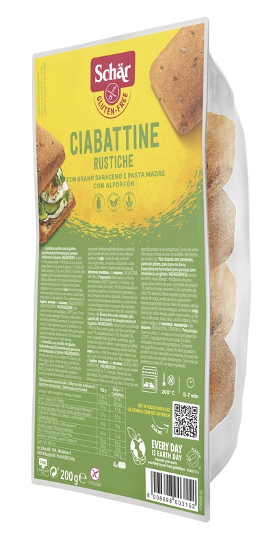 SCHAR CIABATTINE RUSTICHE 200 G - Farmaciapacini.it