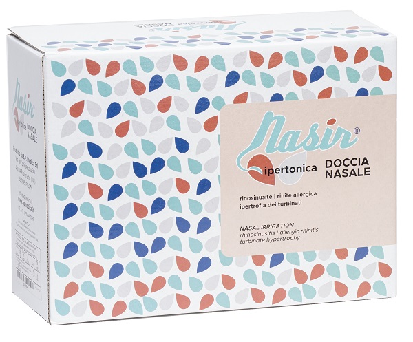DOCCIA NASALE NARIS CON SOLUZIONE FISIOLOGICA IPERTONICA 8 SACCHE 250 ML + 1 BLISTER - Farmaciapacini.it