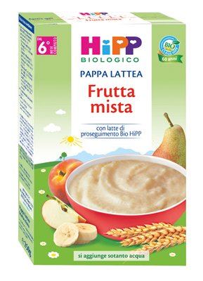 HIPP BIO PAPPA LATTEA FRUTTA MISTA 250 G - Farmaciapacini.it