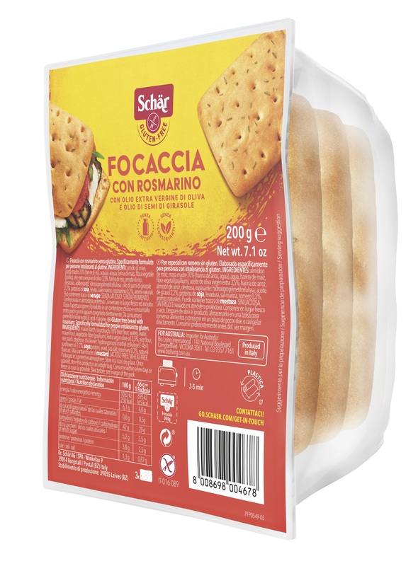 SCHAR FOCACCIA ROSMARINO 200 G - Farmaciapacini.it