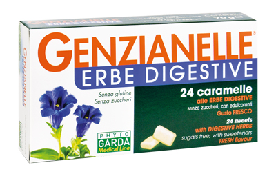 GENZIANELLE ERBE DIGESTIVE SENZA ZUCCHERO 24 CARAMELLE - Farmaciapacini.it