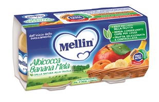 MELLIN OMOGENEIZZATO ALBICOCCA BANANA MELA 100 G 2 PEZZI - Farmaciapacini.it