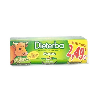 DIETERBA OMOGENEIZZATO MANZO 3 PEZZI 80 G - Farmaciapacini.it