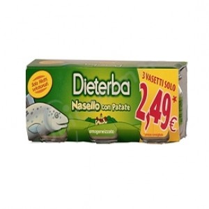 DIETERBA OMOGENEIZZATO NASELLO 3 PEZZI 80 G - Farmaciapacini.it
