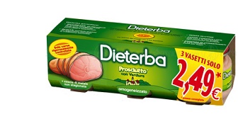 DIETERBA OMOGENEIZZATO PROSCIUTTO 3 PEZZI 80 G - Farmaciapacini.it