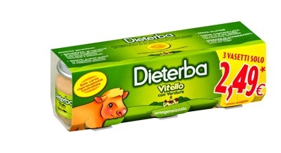 DIETERBA OMOGENEIZZATO VITELLO 3 PEZZI 80 G - Farmaciapacini.it