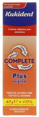 KUKIDENT PLUS COMPLETE CREMA ADESIVA PER PROTESI DENTARIE 47 G - Farmaciapacini.it