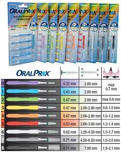 ORALPROX BLISTER DA 6 SPAZZOLINI INTERDENTALI MISURA 6 COLORE BIANCO - Farmaciapacini.it