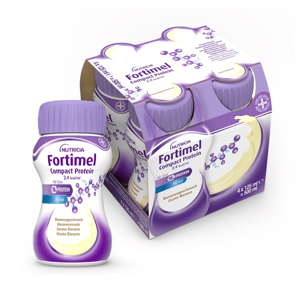 FORTIMEL COMPACT PROTEIN BANANA 4 BOTTIGLIE 125 ML - Farmaciapacini.it