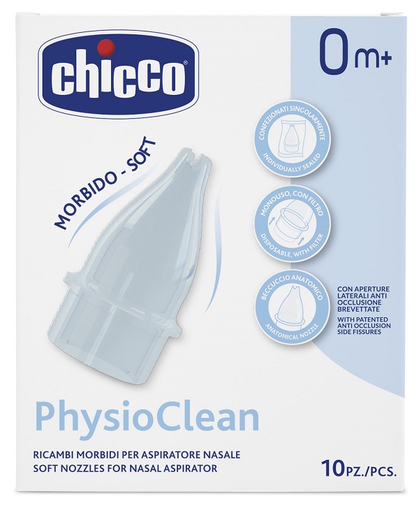RICAMBI MORBIDI PER ASPIRATORE NASALE CHICCO PHYSIOCLEAN - Farmaciapacini.it