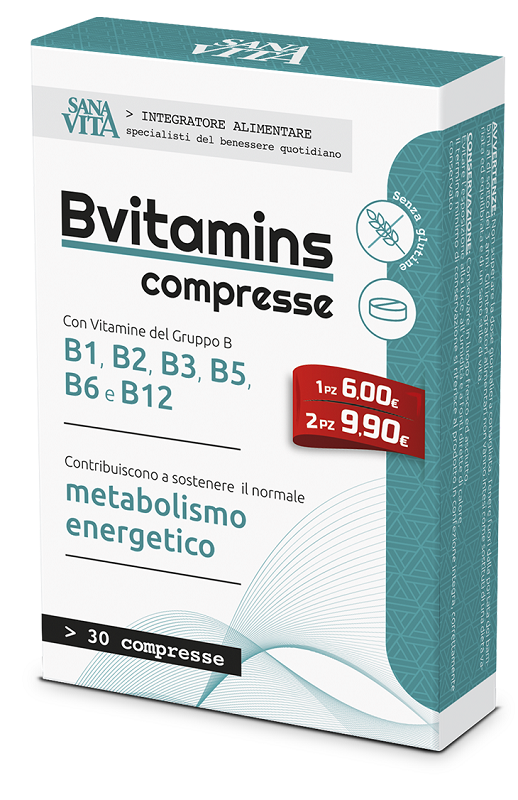 SANAVITA B-VITAMINS 30 COMPRESSE - Farmaciapacini.it