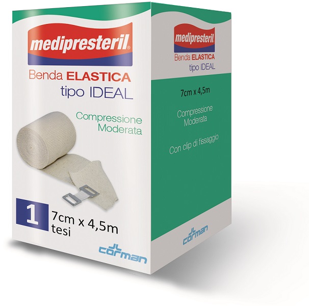 BENDA ELASTICA MEDIPRESTERIL IDEAL CM7X45MT - Farmaciapacini.it