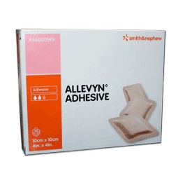 MEDICAZIONE ALLEVYN ADHESIVE 10 CM X 10 CM 10 PEZZI - Farmaciapacini.it